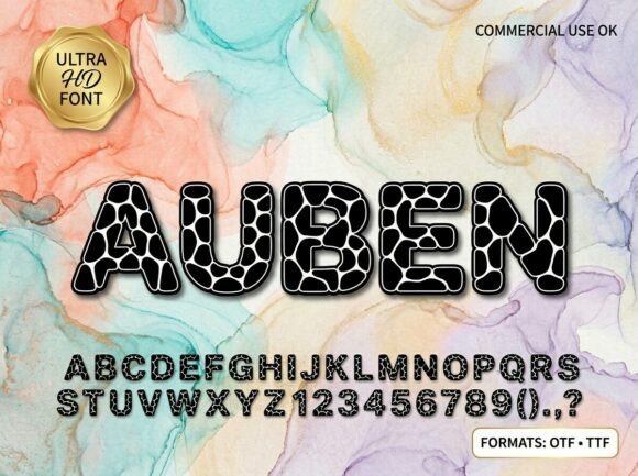Auben: A Commanding Display Typeface for Bold Creatives