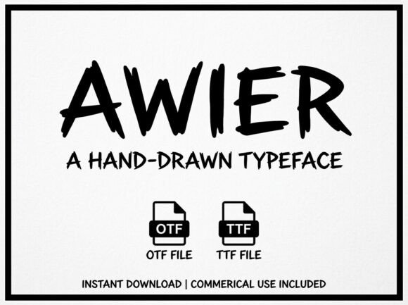 Awier: A Commanding Display Font for Bold Creators
