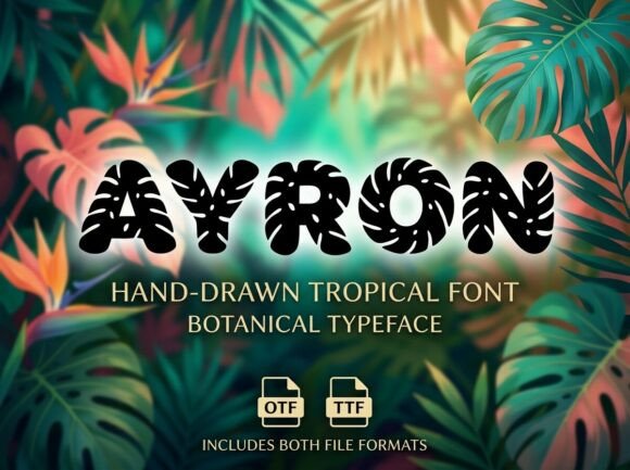 Ayron: The Avant-Garde Display Font for Unforgettable Designs
