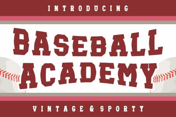 Baseball Academy: A Bold Vintage Typeface