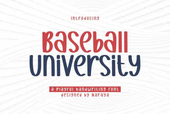Baseball University: A Playful Display Font for Creative Projects