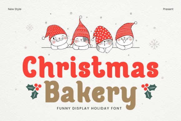 Christmas Bakery: A Warm and Charming Display Typeface