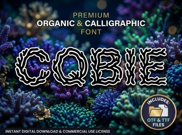Cobie: A Premium Organic Display Font for Creative Projects