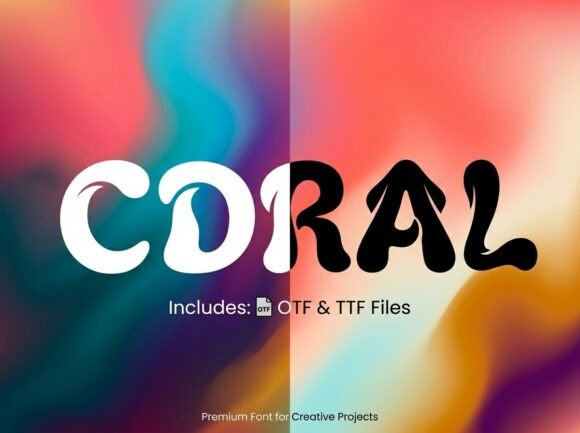 Coral: A Bold Display Font for Vibrant Designs