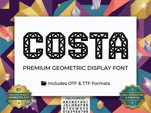 Costa: Ignite Your Visual Identity with Geometric Brilliance