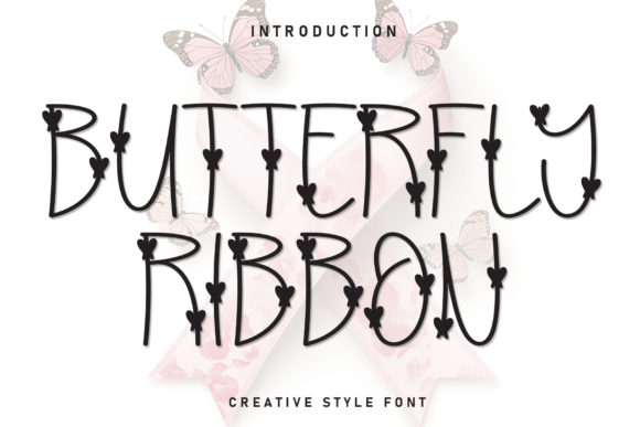Discover the Butterfly Ribbon Font: A Touch of Handwritten Joy