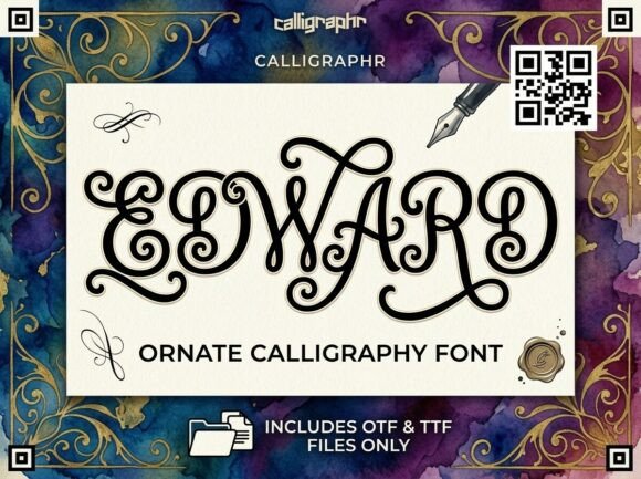 Edward: A Bold Decorative Display Typeface for Impactful Design