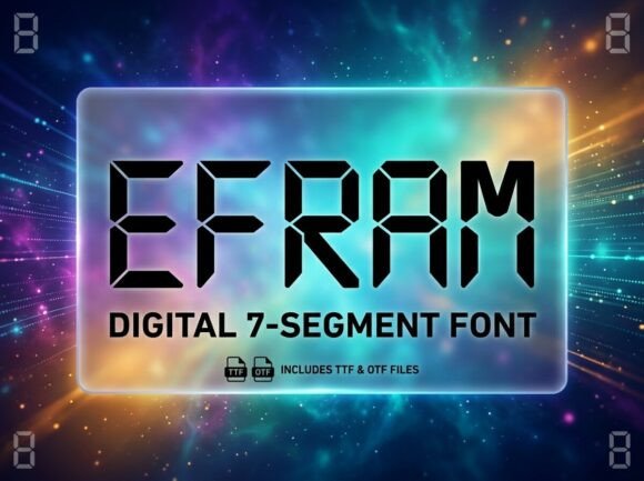 Efram: The Decorative Display Font for Bold, Artistic Projects