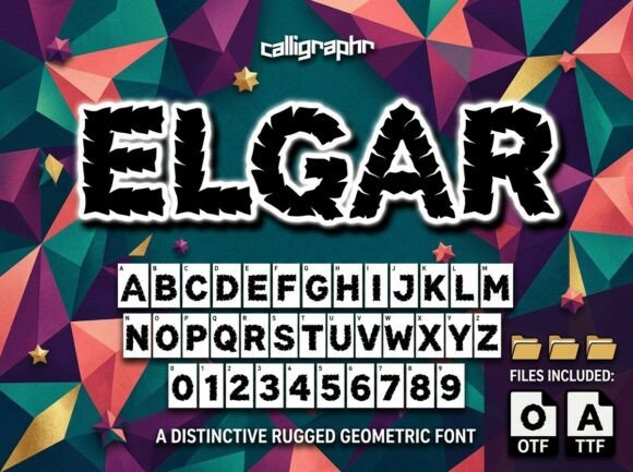 Elgar: A Stunning Decorative Display Font for Impactful Designs