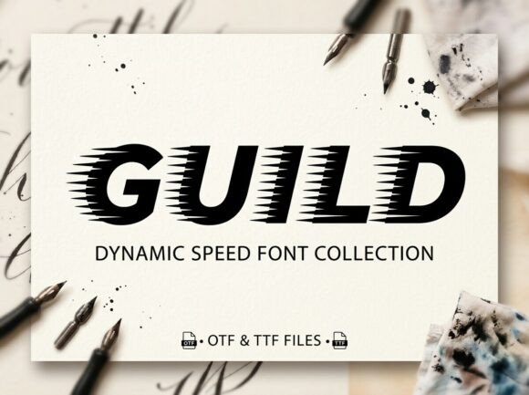 Guild: A Display Font for Bold, Artistic Design