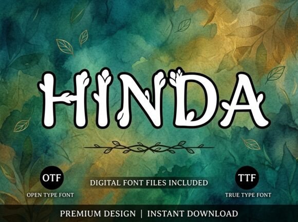 Hinda: A Stunning Decorative Font for Bold Creators