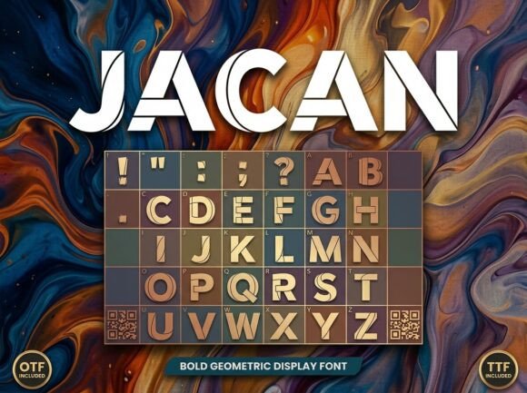 Jacan: A Striking Display Font for Bold Designs