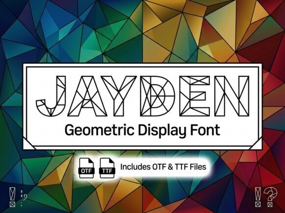 Jayden: A Modern Masterpiece in Geometric Typography