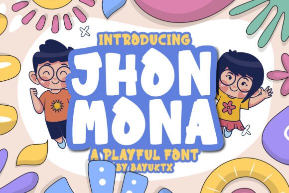 Jhon Mona Playful Display Font: Creative Joy for Design