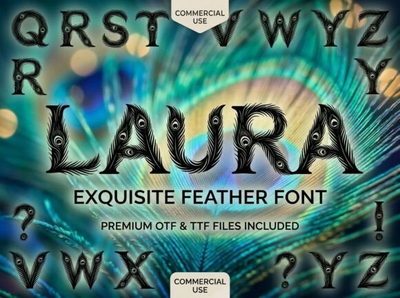 Laura: A Decorative Display Font for Bold Creations
