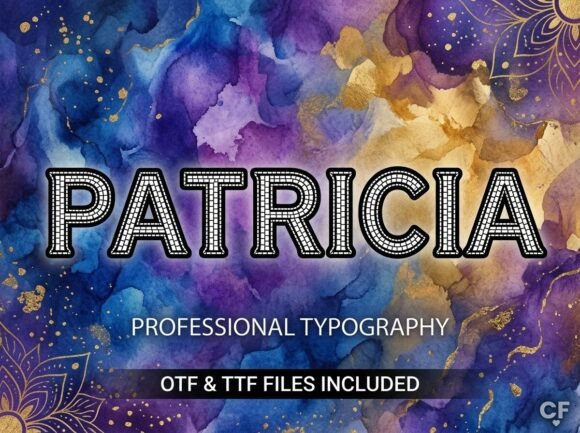 Patricia: A Bold Decorative Display Typeface