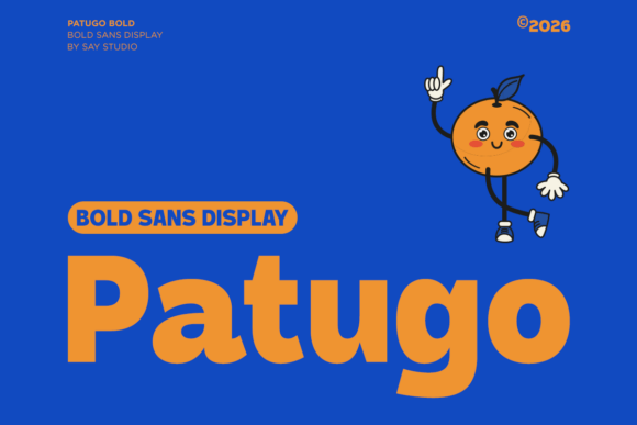 Patugo: A Bold Sans Display Font for Dynamic Design