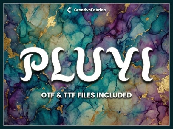 Pluvi: A Bold Display Typeface for Unforgettable Designs