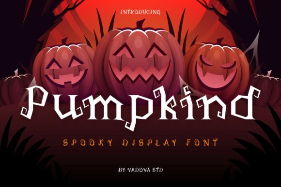 Pumpkind: A Spooky and Playful Halloween Display Font